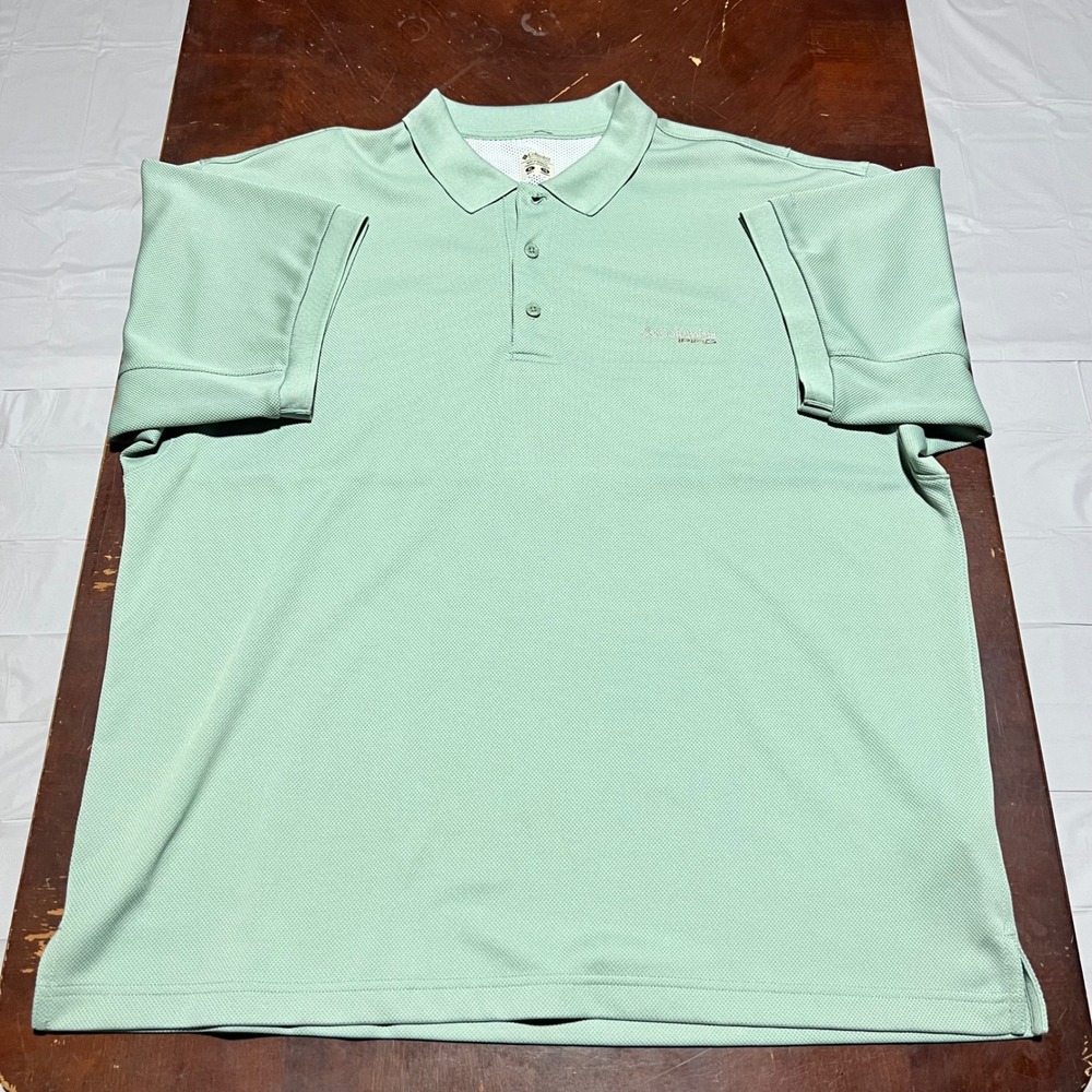 Columbia PFG Mens XL Polo Shirt Sage Green Omni-Shade Short Sleeve Fishing Top - Picture 13 of 14
